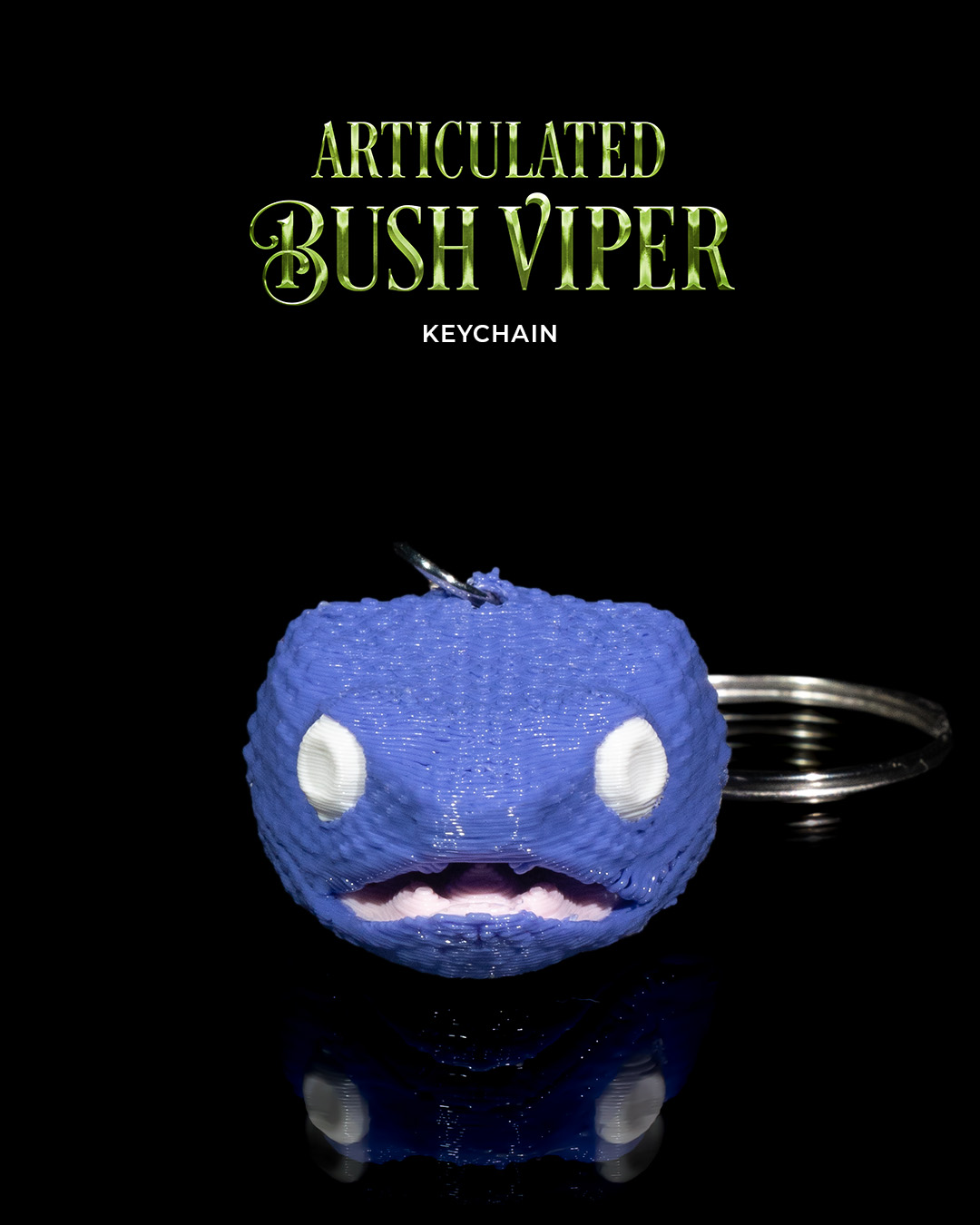 Articulated Bush Viper Keychain